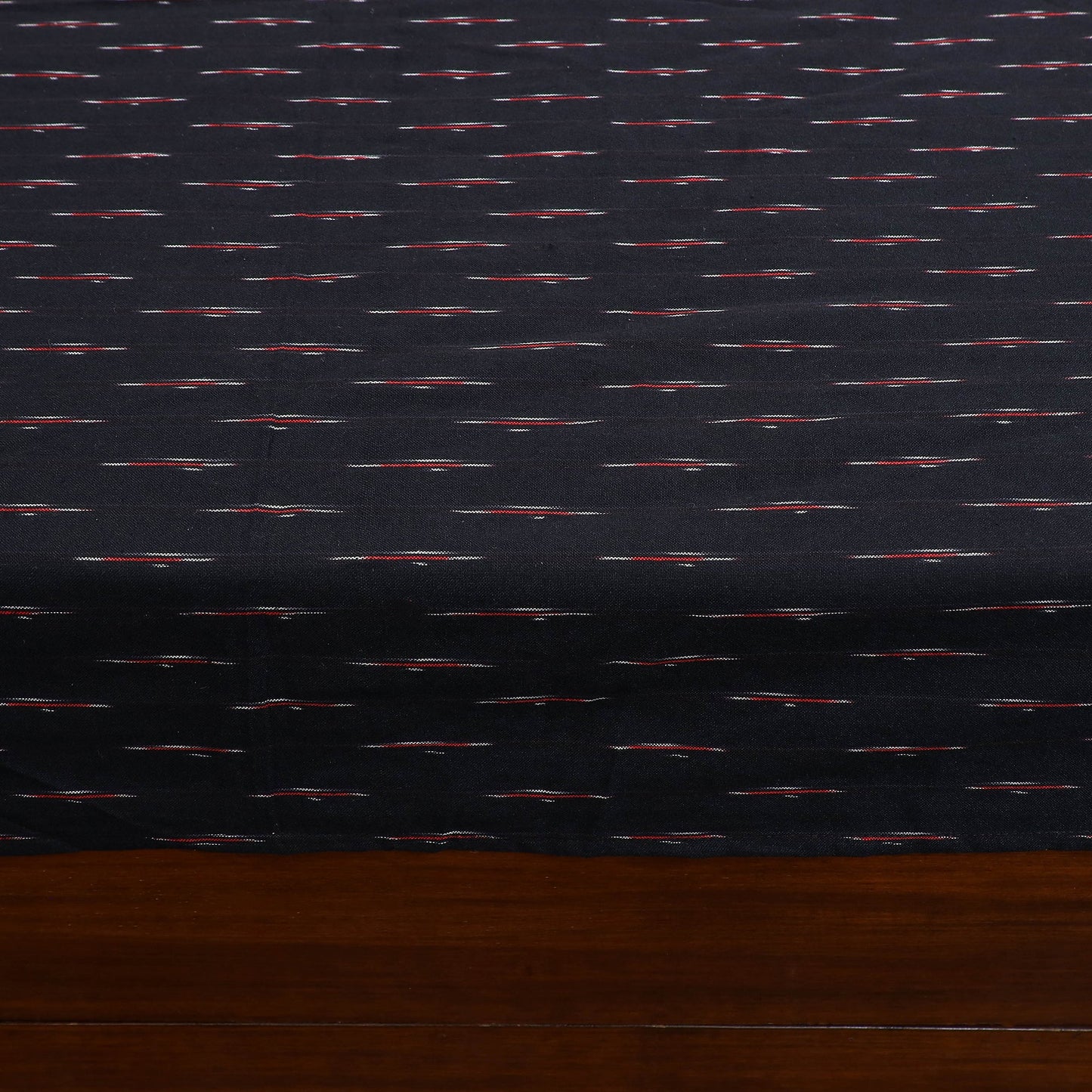 Black - pochampally ikat with kalamkari patch cotton