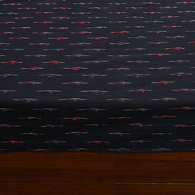 Black - pochampally ikat with kalamkari patch cotton