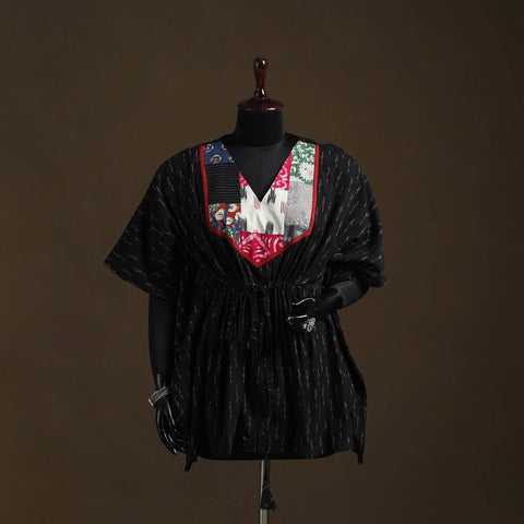 Pochampally ikat patchwork cotton kaftan (short) 27