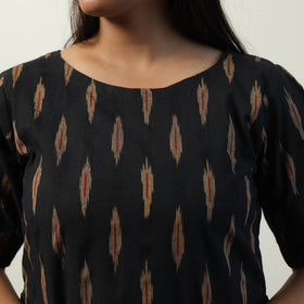  Pochampally Ikat Weave Cotton Dress 01 