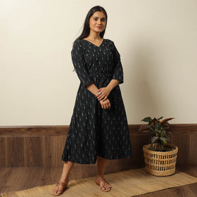 Buy  Pochampally Ikat Weave Cotton Dress with Belt 19 Online l iTokri.com