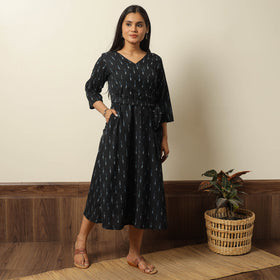 Buy  Pochampally Ikat Weave Cotton Dress with Belt 19 Online l iTokri.com