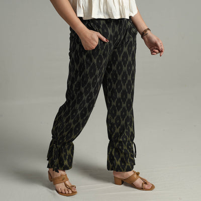 Buy Pochampally Ikat Weave Cotton Elasticated Pant 11 Online at iTokri.com