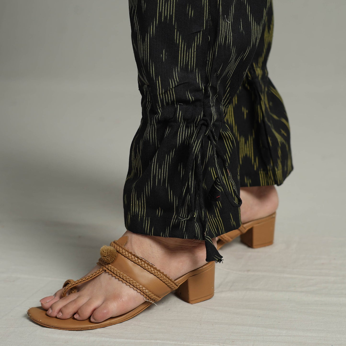 Buy Pochampally Ikat Weave Cotton Elasticated Pant 11 Online at iTokri.com