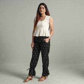 Buy Pochampally Ikat Weave Cotton Elasticated Pant 11 Online at iTokri.com