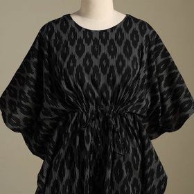 Black - pochampally ikat weave cotton kaftan (medium) 42