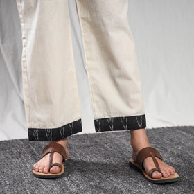  Pochampally Ikat Weave Cotton Kurta with Palazzo & Dupatta Set 