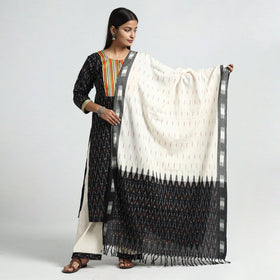 Pochampally Ikat Kurta with Palazzo & Dupatta Set