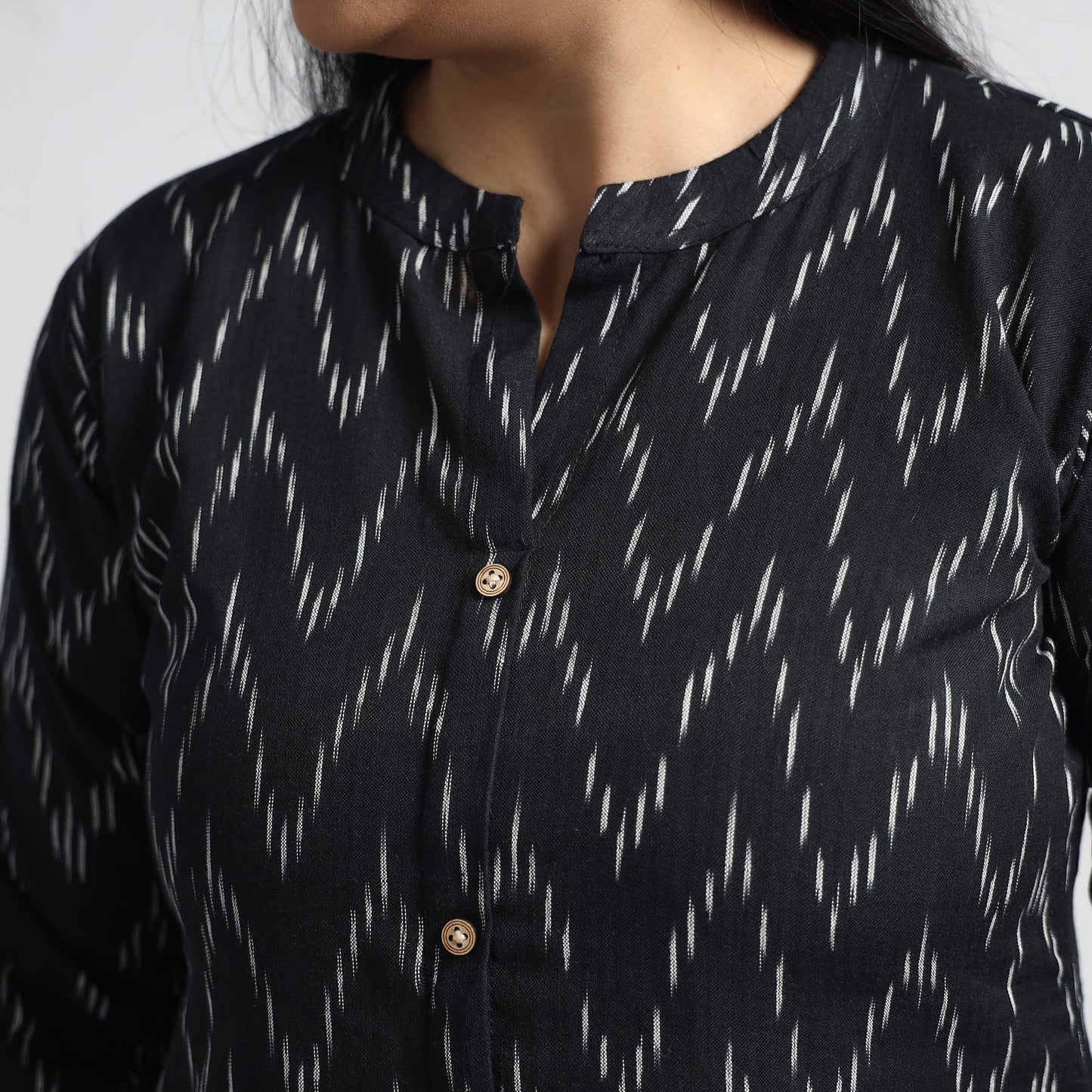Buy Pochampally Ikat Weave Cotton A-Line Kurta 16 Online at iTokri.com