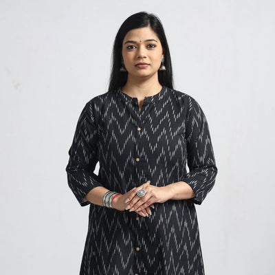 Buy Pochampally Ikat Weave Cotton A-Line Kurta 16 Online at iTokri.com
