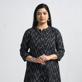 Buy Pochampally Ikat Weave Cotton A-Line Kurta 16 Online at iTokri.com