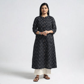 Buy Pochampally Ikat Weave Cotton A-Line Kurta 16 Online at iTokri.com
