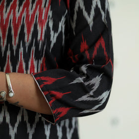  Pochampally Ikat Weave Cotton Long Kurta for Women