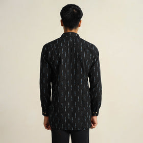  Pochampally Ikat Weave Cotton Men Full Sleeve Shirt 25 