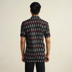Buy Pochampally Ikat Weave Cotton Men Half Sleeve Shirt 08 Online at iTokri.com