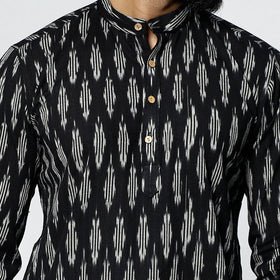 Buy Pochampally Ikat Weave Cotton Men Short Kurta Online at iTokri.com
