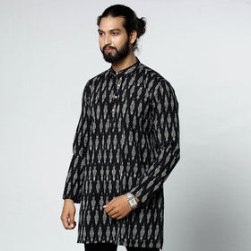 Buy Pochampally Ikat Weave Cotton Men Short Kurta Online at iTokri.com