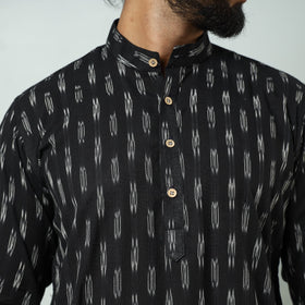 Buy Pochampally Ikat weave Cotton Men's Short Kurta Online at iTokri.com