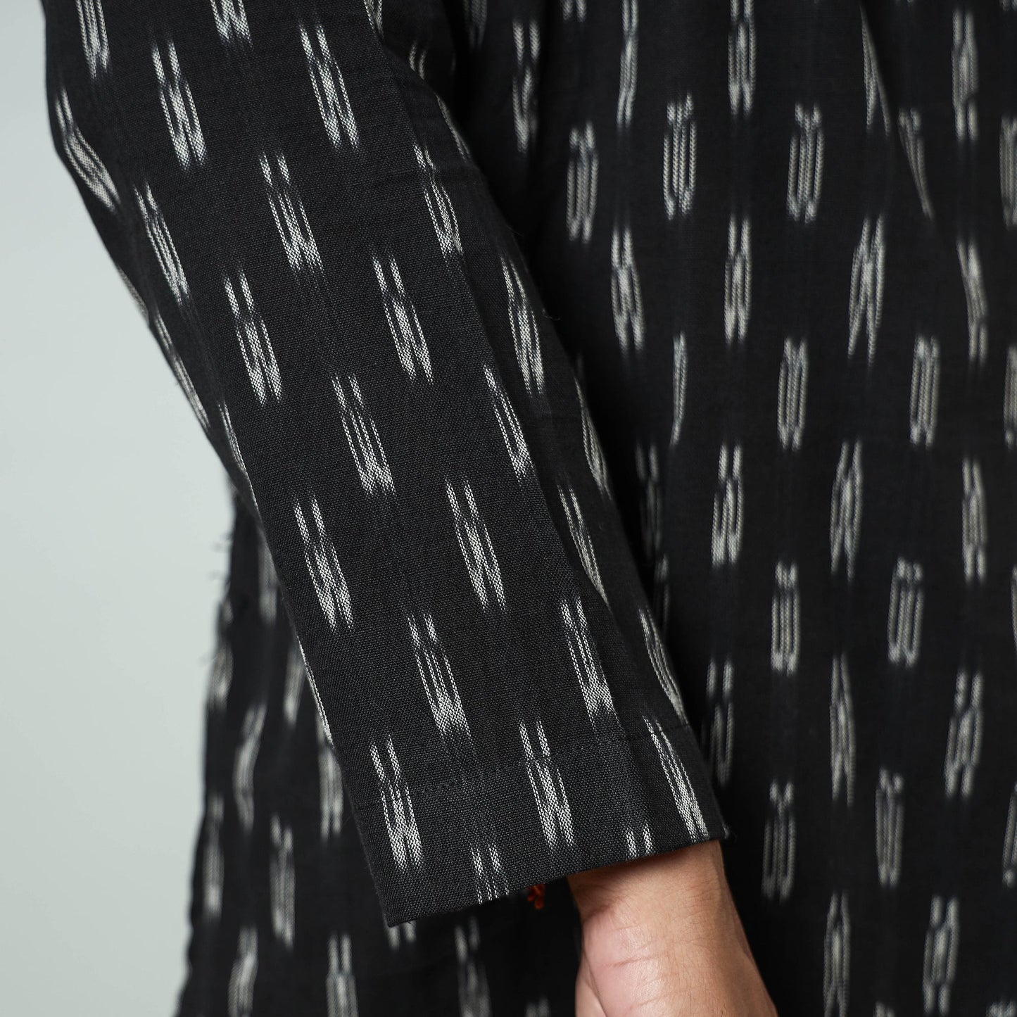 Buy Pochampally Ikat weave Cotton Men's Short Kurta Online at iTokri.com