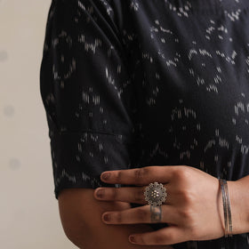 Pochampally Ikat Weave Cotton Straight Kurta for Women