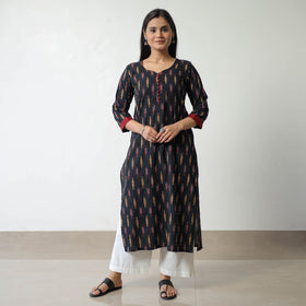   Pochampally Ikat Weave Cotton Straight Kurta 07 