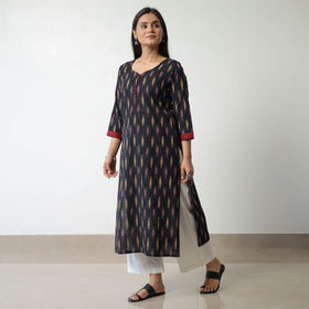   Pochampally Ikat Weave Cotton Straight Kurta 07 