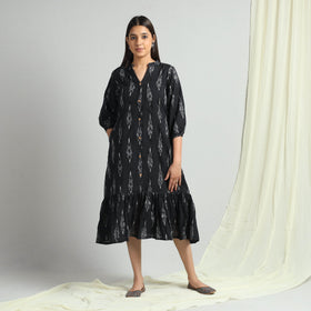 Buy Pochampally Ikat Weave Flare Cotton Dress Online l iTokri.com