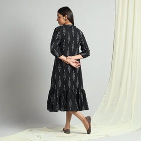 Buy Pochampally Ikat Weave Flare Cotton Dress Online l iTokri.com