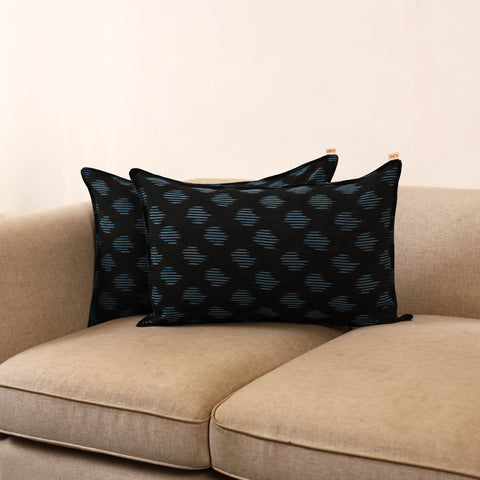 Pochampally ikat weave pillow covers (set of 2) 08