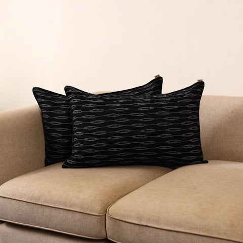 Pochampally ikat weave pillow covers (set of 2) 14