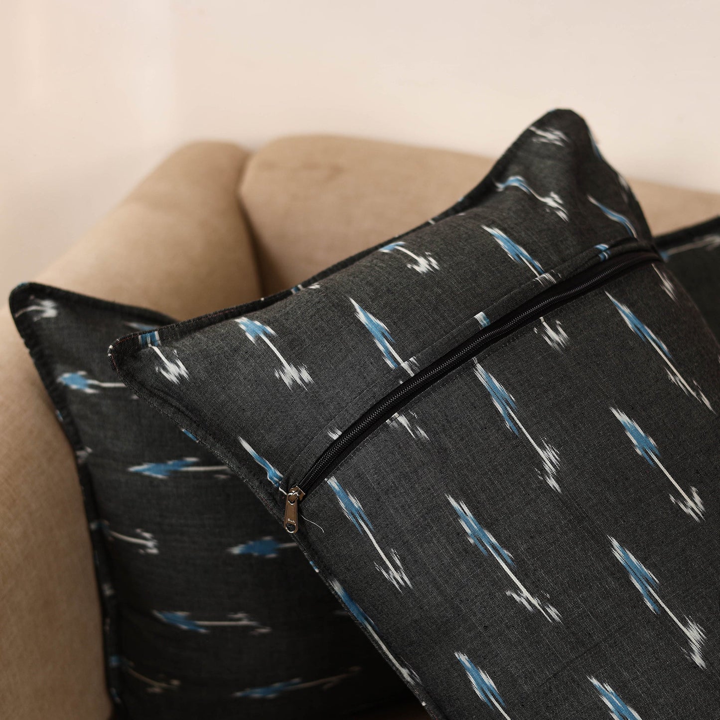 Pochampally ikat weave pillow covers (set of 2) 15