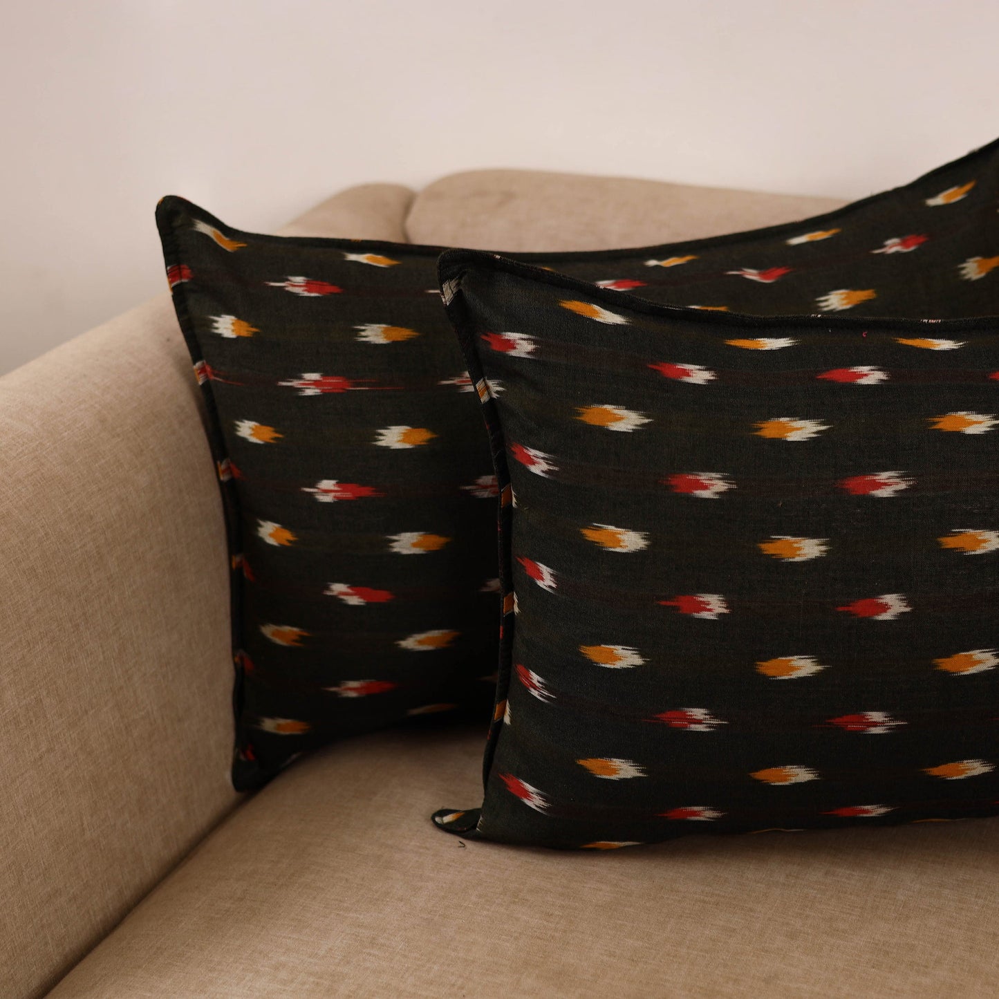 Pochampally ikat weave pillow covers (set of 2) 32