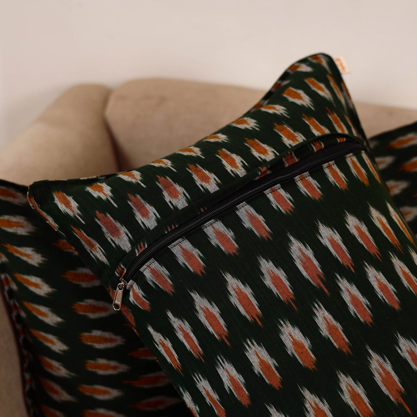 Pochampally ikat weave pillow covers (set of 2) 33