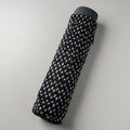 Black Pochampally Ikat Cotton Quilted Yoga Mat Bag 