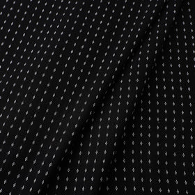Buy Black Prewashed Cotton Jacquard Fabric Online 