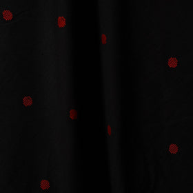 Black - prewashed cotton jacquard fabric 02 - handcrafted