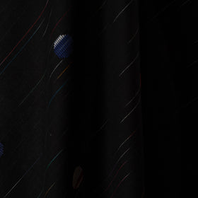 Black - prewashed cotton jacquard fabric 07 - handcrafted