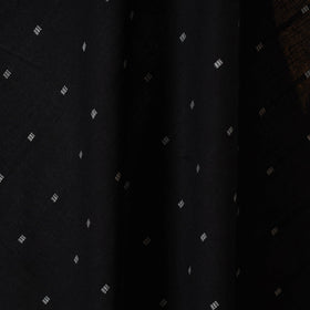Black - prewashed cotton jacquard fabric 08 - handcrafted