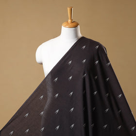 Black Prewashed Cotton Jacquard Fabric