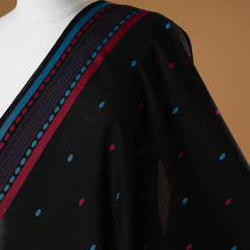 Black - prewashed cotton jacquard fabric 16 - handcrafted