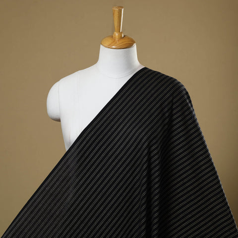  Black Prewashed Cotton Jacquard Fabric