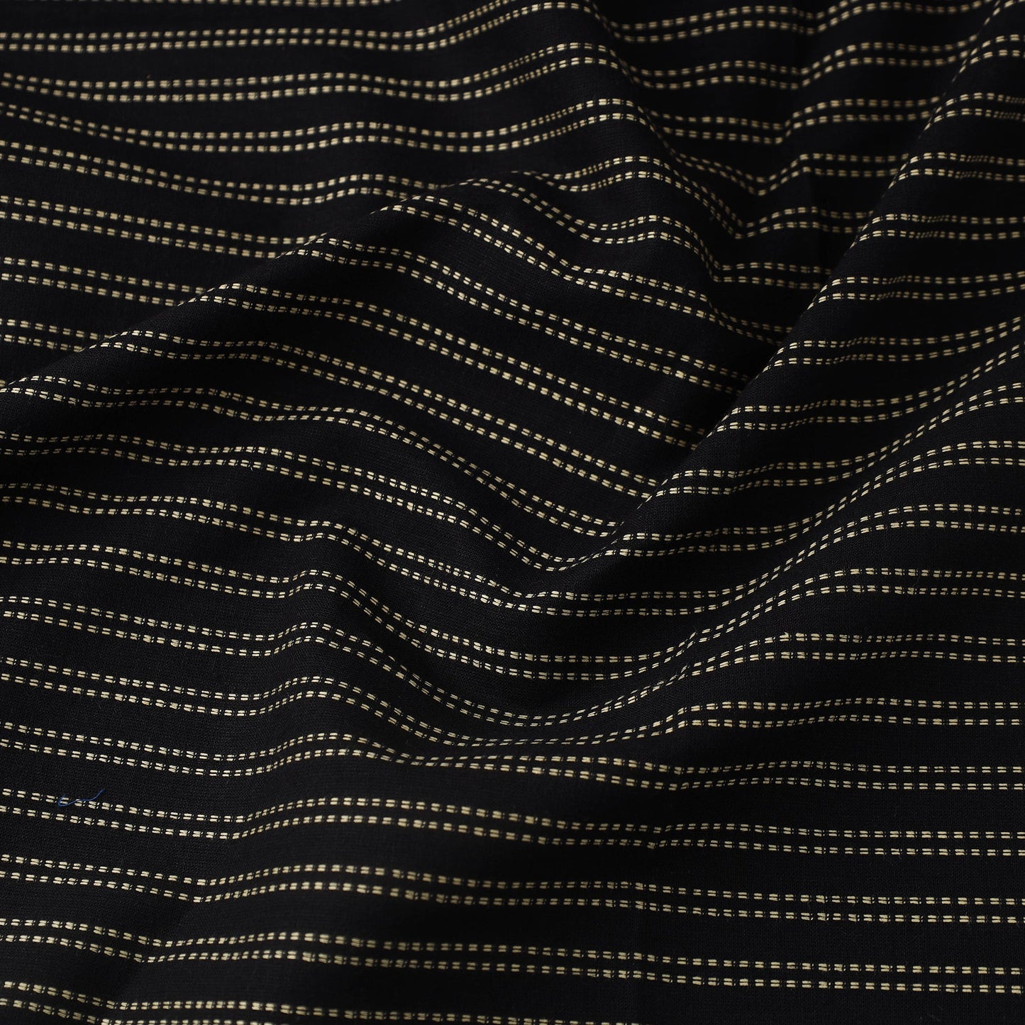  Black Prewashed Cotton Jacquard Fabric