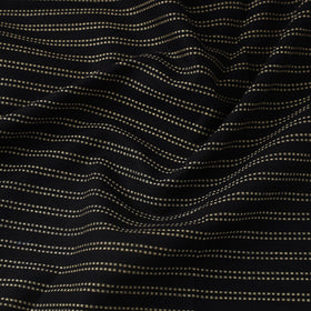  Black Prewashed Cotton Jacquard Fabric