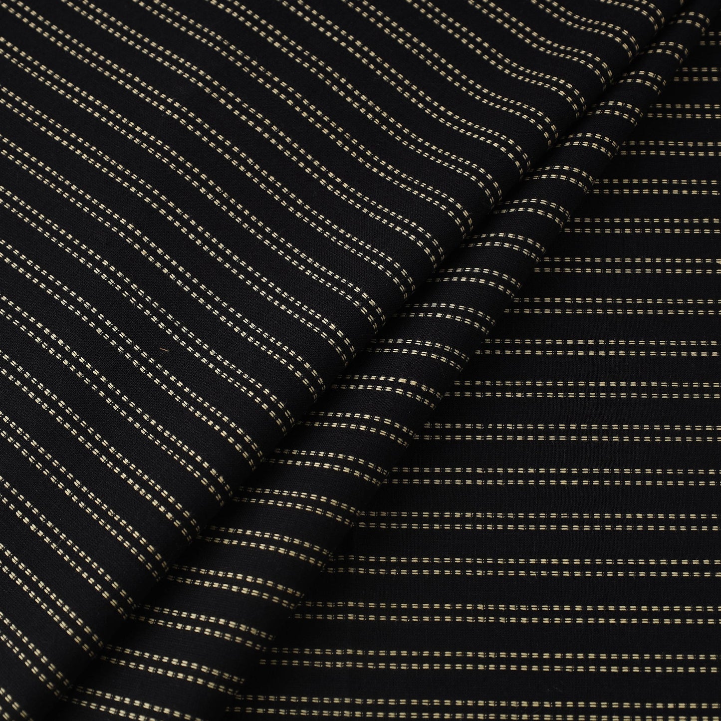  Black Prewashed Cotton Jacquard Fabric