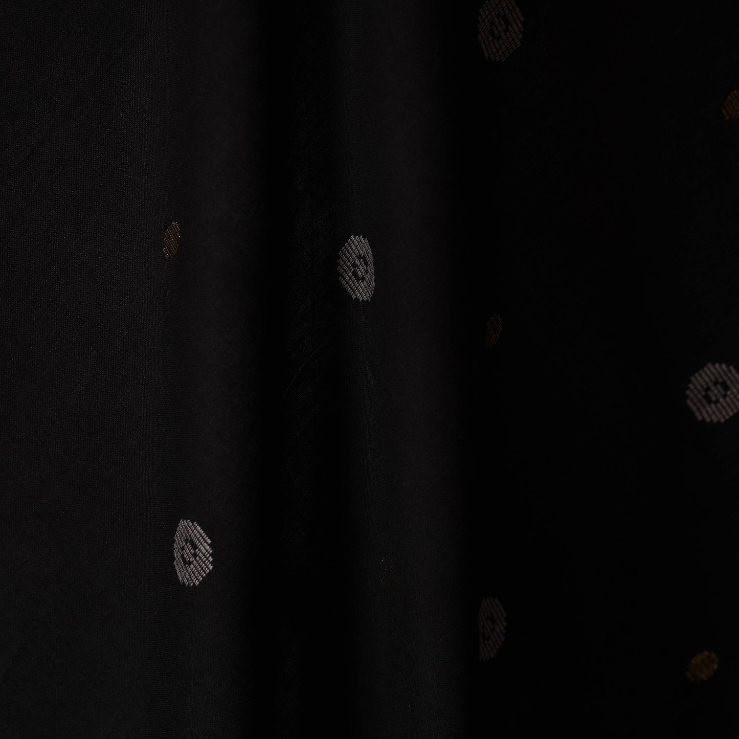 Black - prewashed cotton jacquard fabric 24 - handcrafted