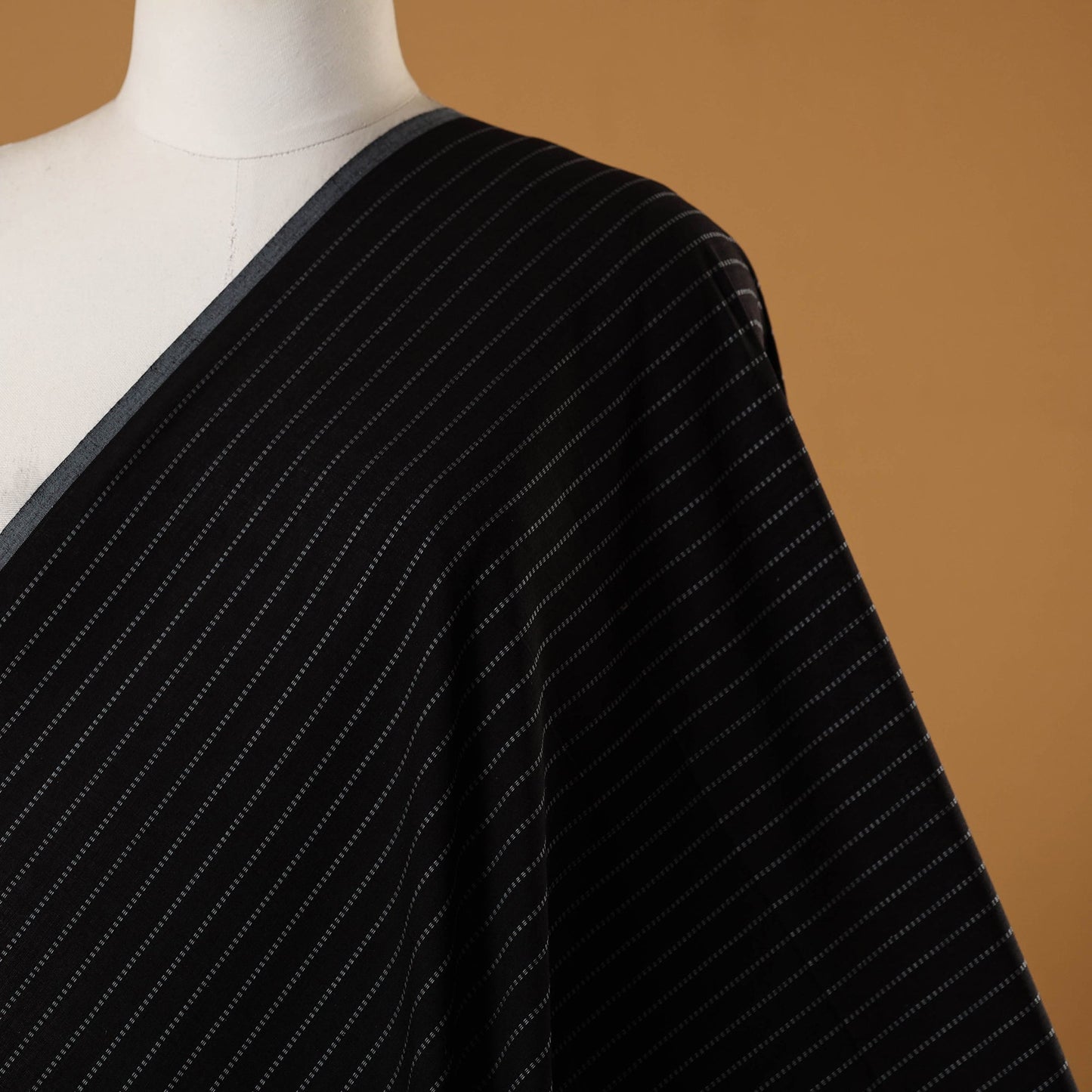 Black - prewashed cotton jacquard fabric 30 - handcrafted