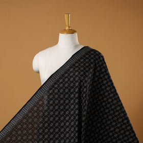 Black - prewashed cotton jacquard fabric 36 - handcrafted
