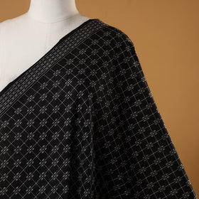 Black - prewashed cotton jacquard fabric 36 - handcrafted