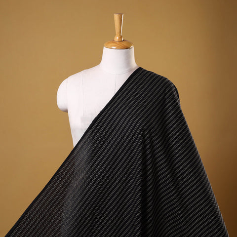 Black - prewashed cotton jacquard weave fabric 01