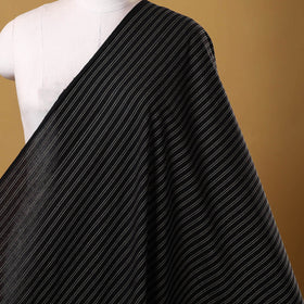 Black - prewashed cotton jacquard weave fabric 01